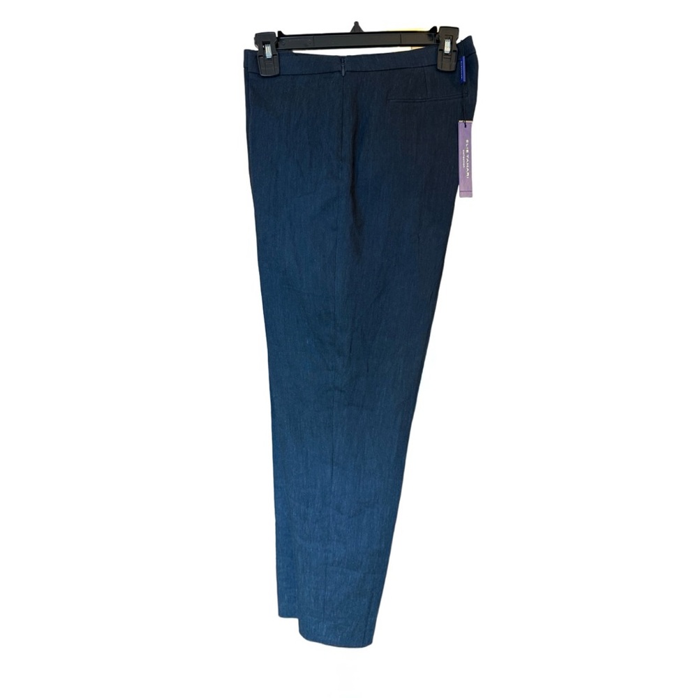 NWT Elie Tahari Linen Blend Navy Pants - Picture 4 of 8